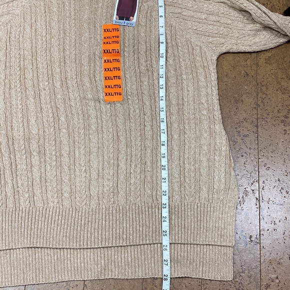 🌺SOLD OUT🌺2 “Blue Grey” cable knit sweater - Picture 12 of 16